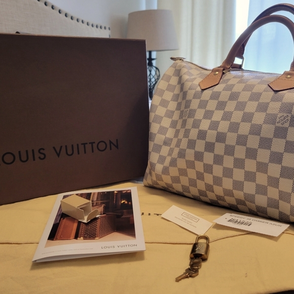 Louis Vuitton Speedy 35 Damier Azur - Picture 1 of 10
